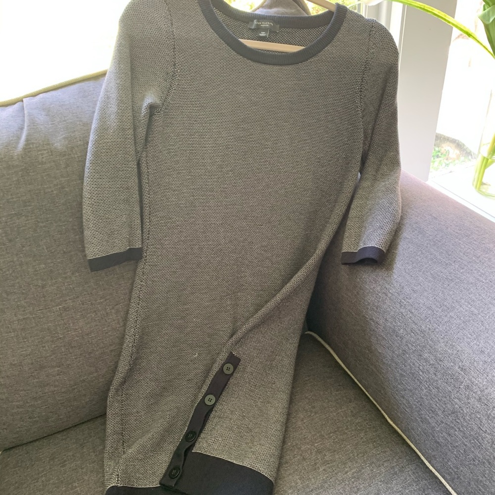 Figure flattering sweater dress